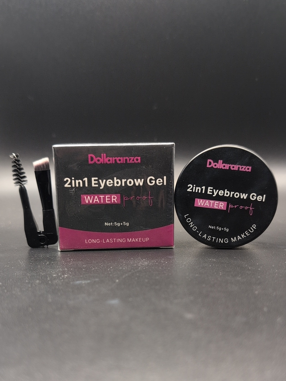 2in1 Eyebrow Gel - Black & Pink Packaging